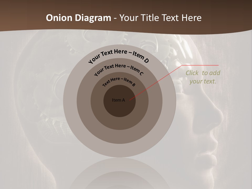Isolated Intelligence Black PowerPoint Template