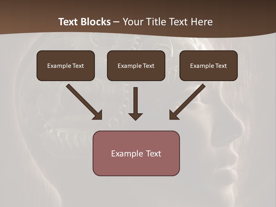 Isolated Intelligence Black PowerPoint Template