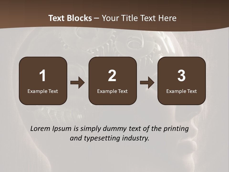 Isolated Intelligence Black PowerPoint Template