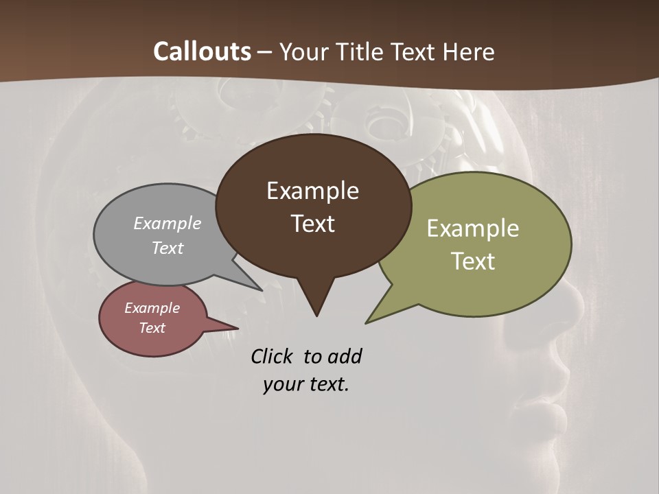 Isolated Intelligence Black PowerPoint Template