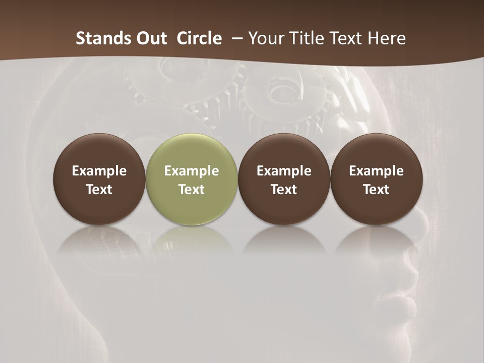 Isolated Intelligence Black PowerPoint Template