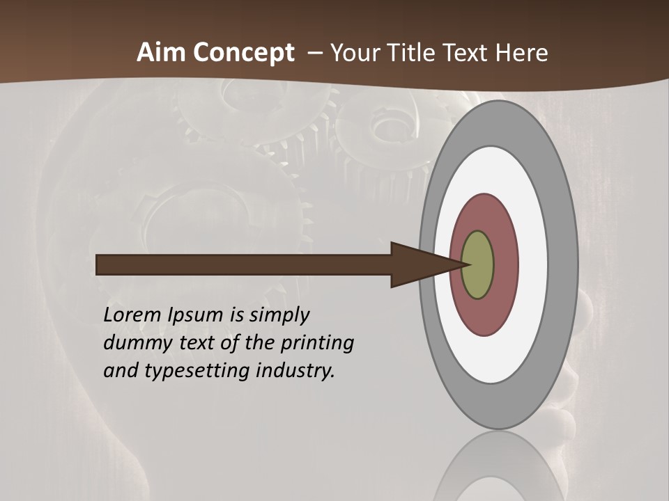 Isolated Intelligence Black PowerPoint Template