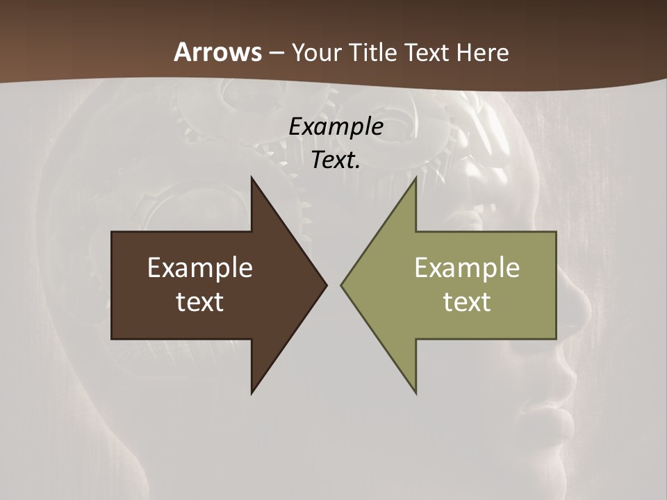 Isolated Intelligence Black PowerPoint Template