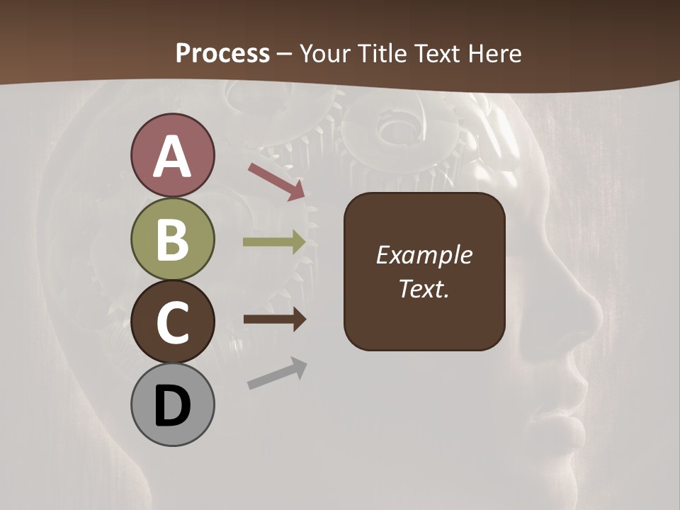 Isolated Intelligence Black PowerPoint Template