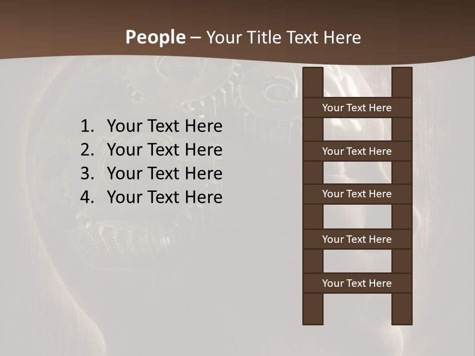 Isolated Intelligence Black PowerPoint Template