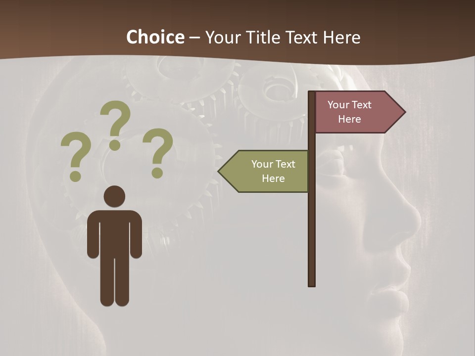 Isolated Intelligence Black PowerPoint Template