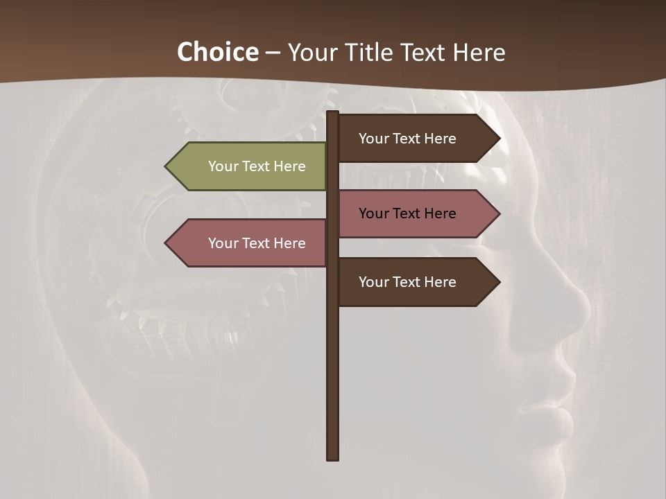 Isolated Intelligence Black PowerPoint Template