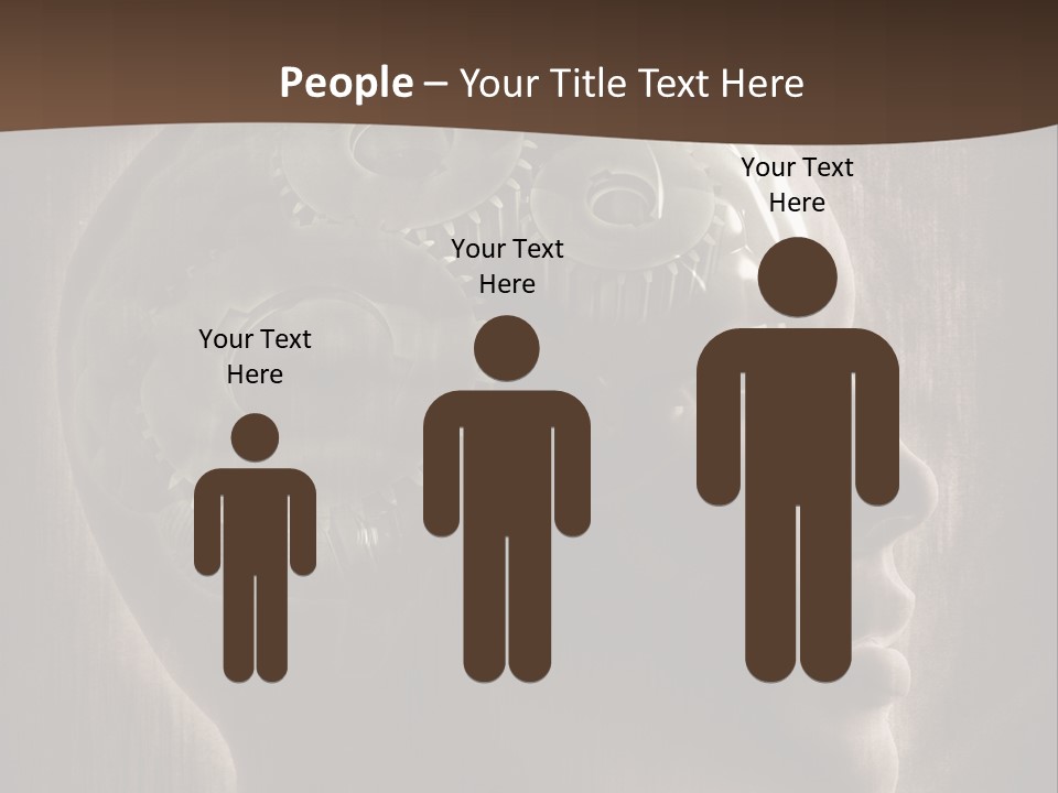 Isolated Intelligence Black PowerPoint Template