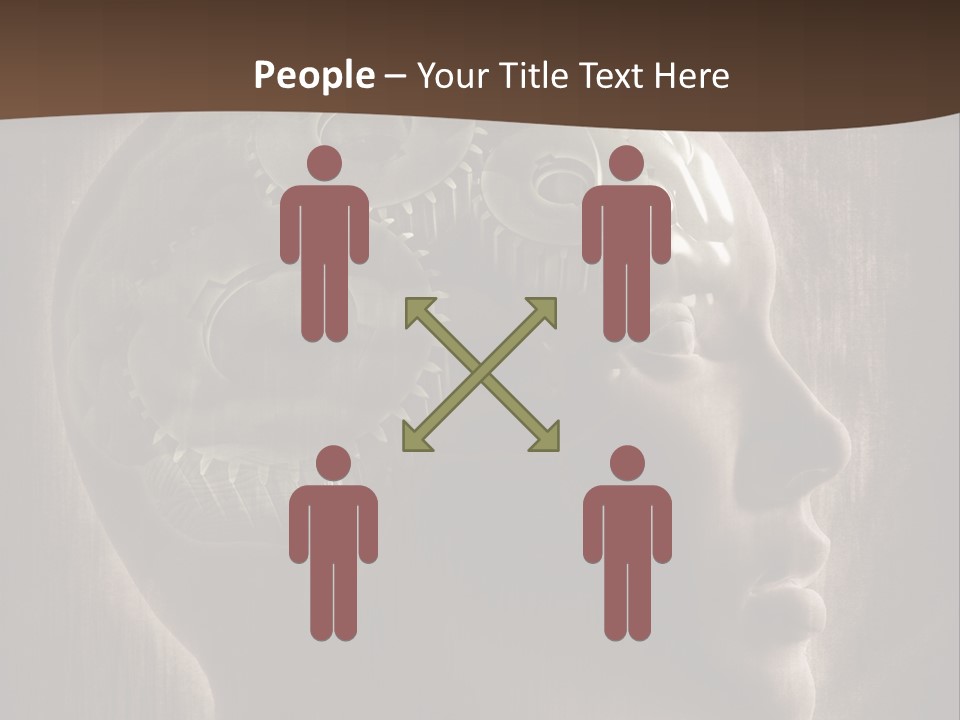 Isolated Intelligence Black PowerPoint Template