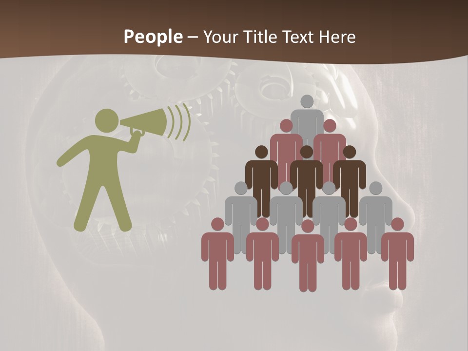 Isolated Intelligence Black PowerPoint Template