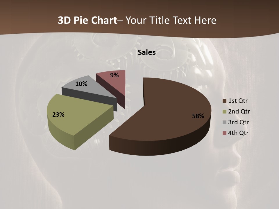 Isolated Intelligence Black PowerPoint Template