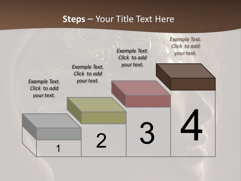 Isolated Intelligence Black PowerPoint Template