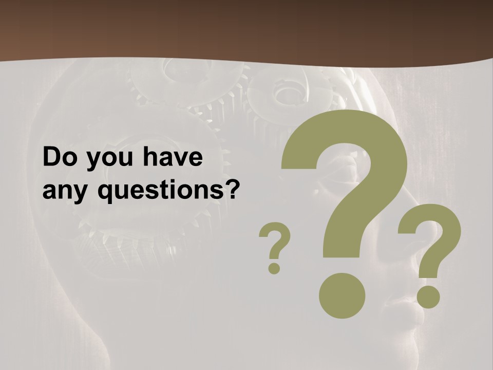 Isolated Intelligence Black PowerPoint Template