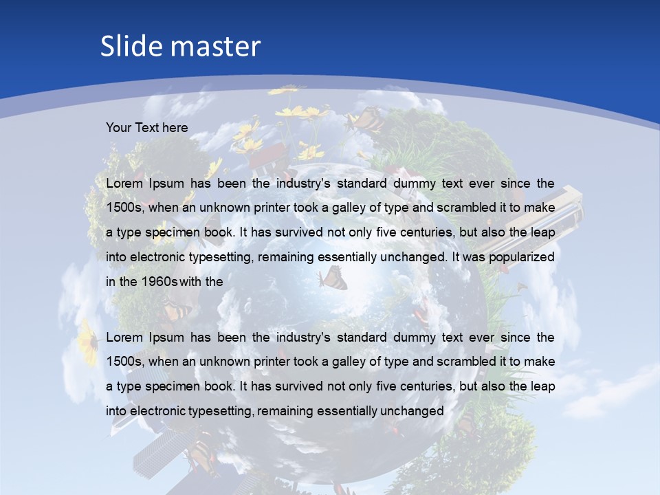 Aerial Space Design PowerPoint Template
