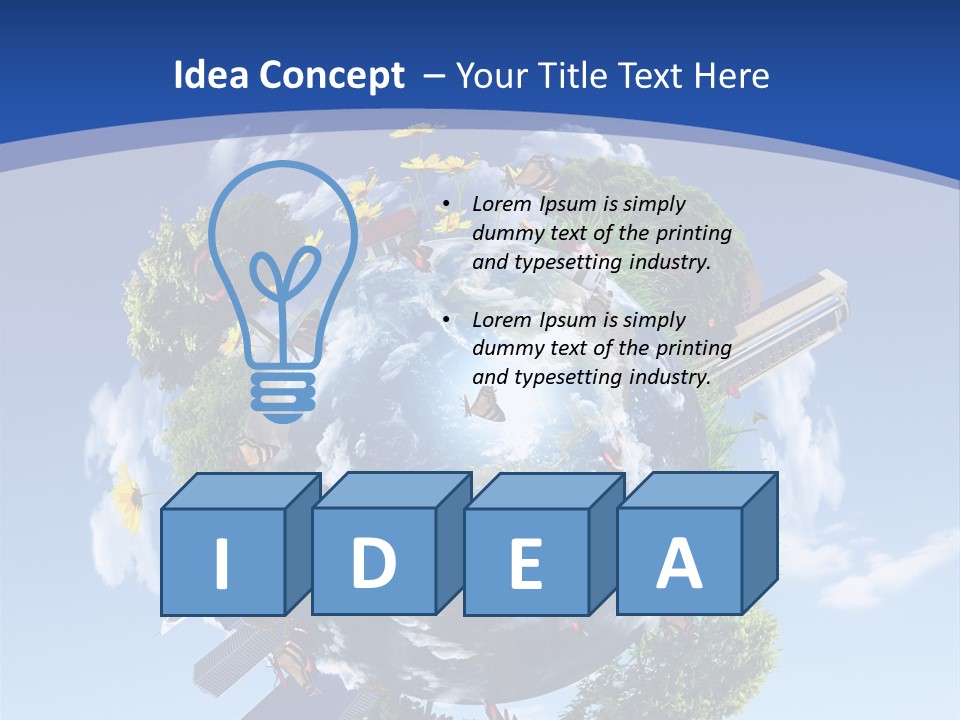 Aerial Space Design PowerPoint Template