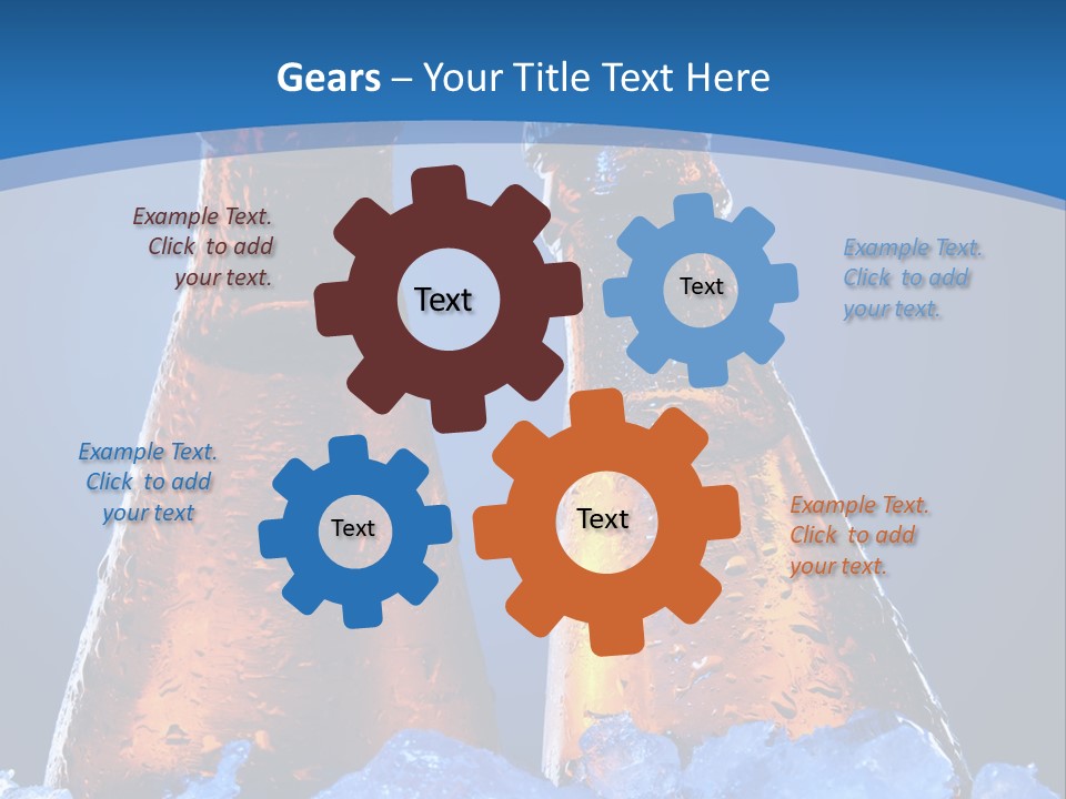 Blue Tasty Close PowerPoint Template