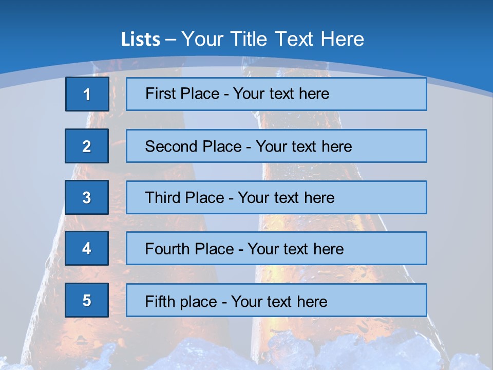 Blue Tasty Close PowerPoint Template