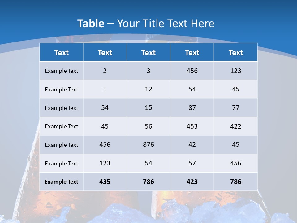 Blue Tasty Close PowerPoint Template