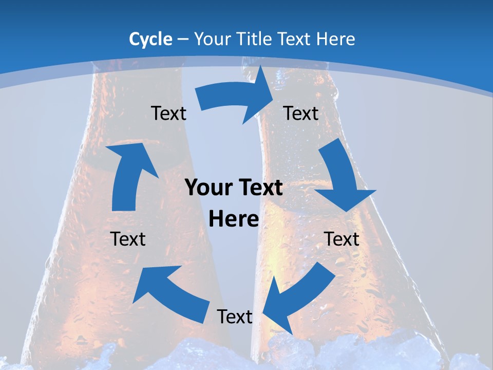 Blue Tasty Close PowerPoint Template