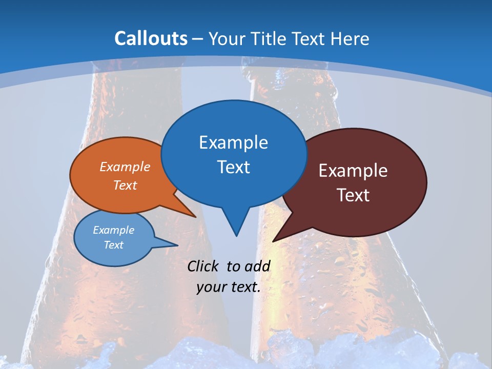 Blue Tasty Close PowerPoint Template