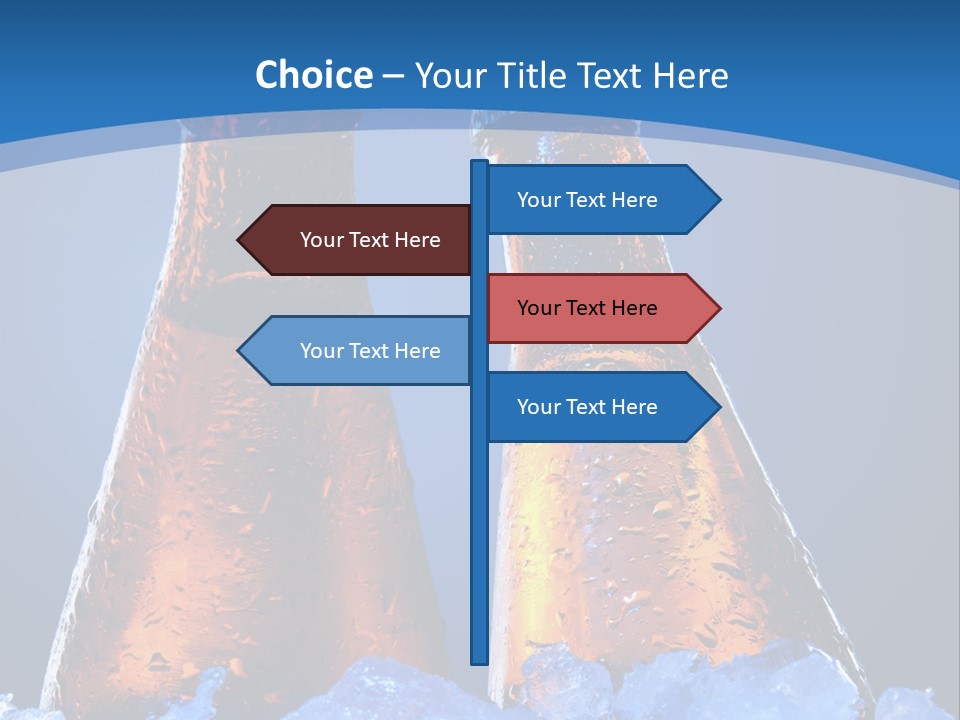Blue Tasty Close PowerPoint Template