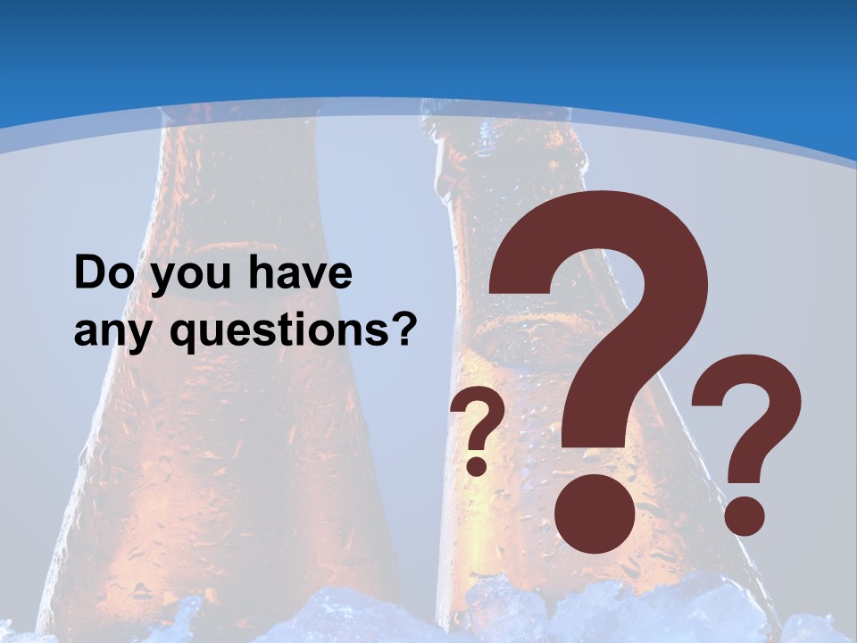 Blue Tasty Close PowerPoint Template