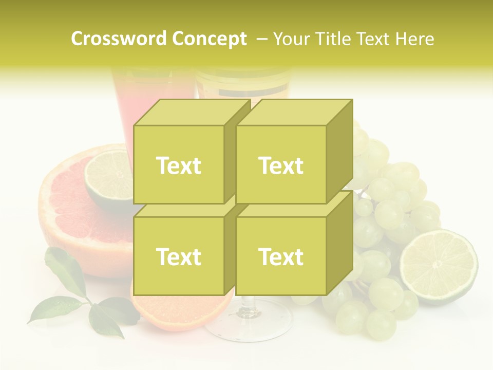 Cluster Grapes Thirst PowerPoint Template