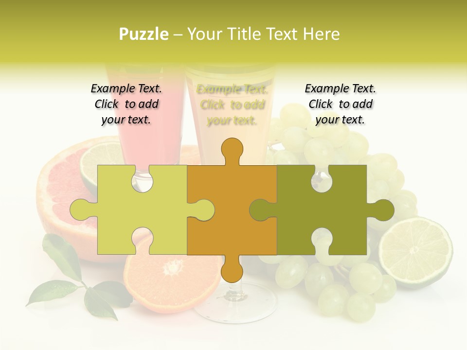 Cluster Grapes Thirst PowerPoint Template