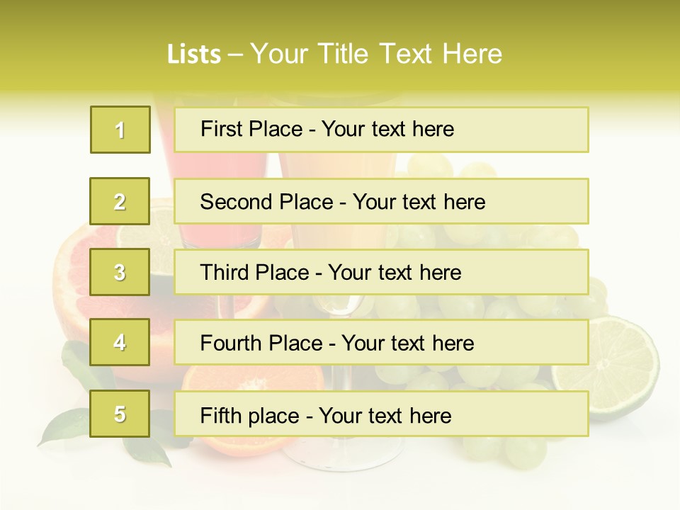 Cluster Grapes Thirst PowerPoint Template
