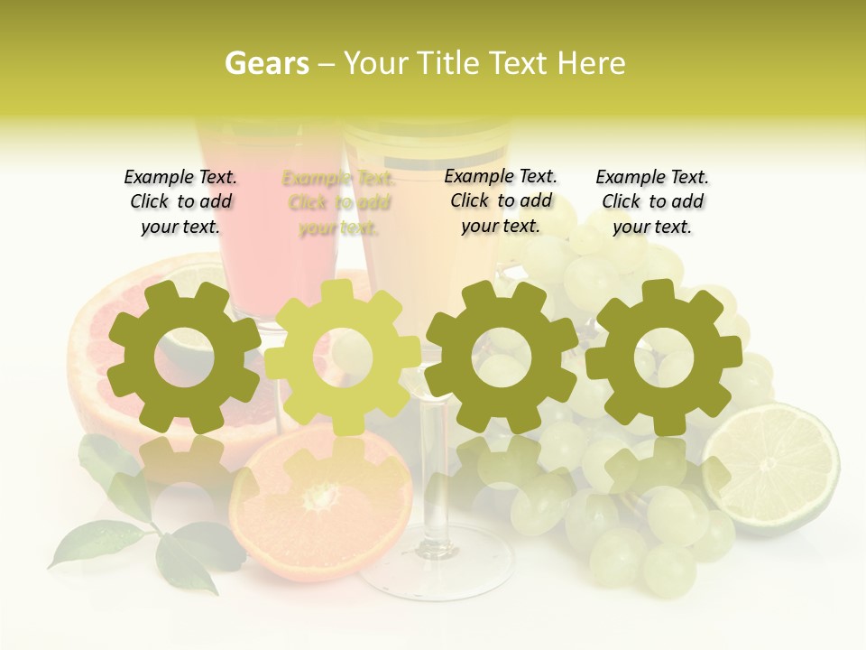 Cluster Grapes Thirst PowerPoint Template