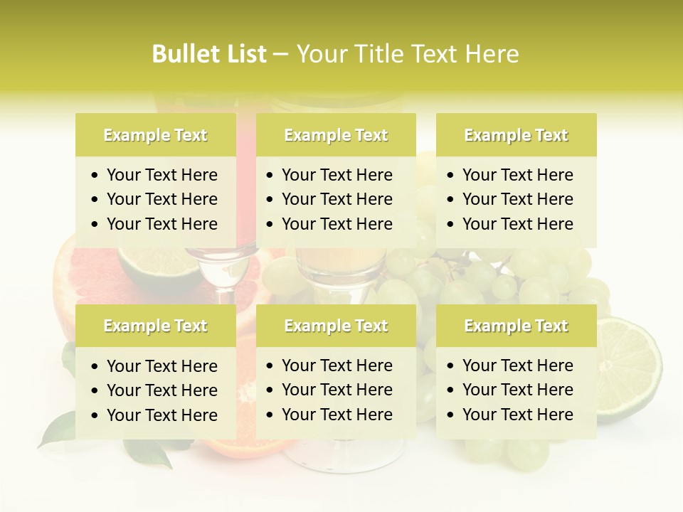 Cluster Grapes Thirst PowerPoint Template