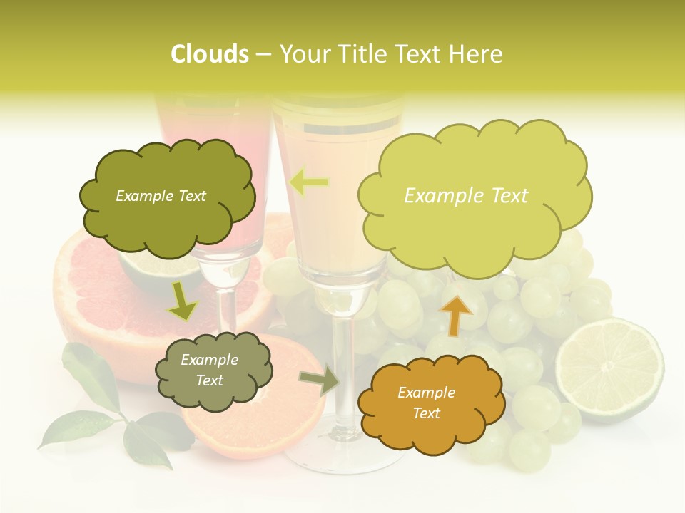 Cluster Grapes Thirst PowerPoint Template