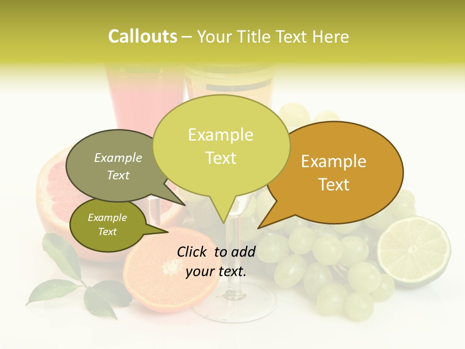 Cluster Grapes Thirst PowerPoint Template