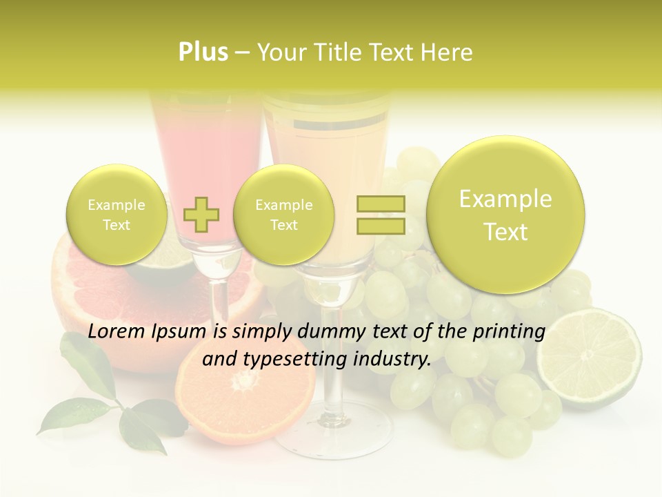 Cluster Grapes Thirst PowerPoint Template
