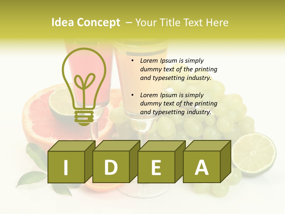 Cluster Grapes Thirst PowerPoint Template