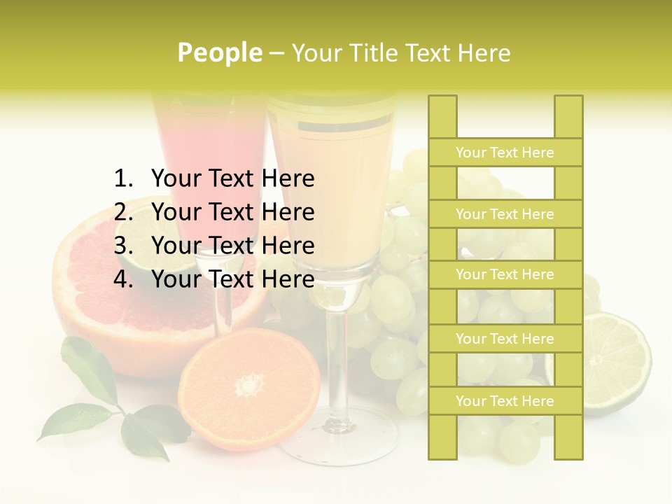 Cluster Grapes Thirst PowerPoint Template