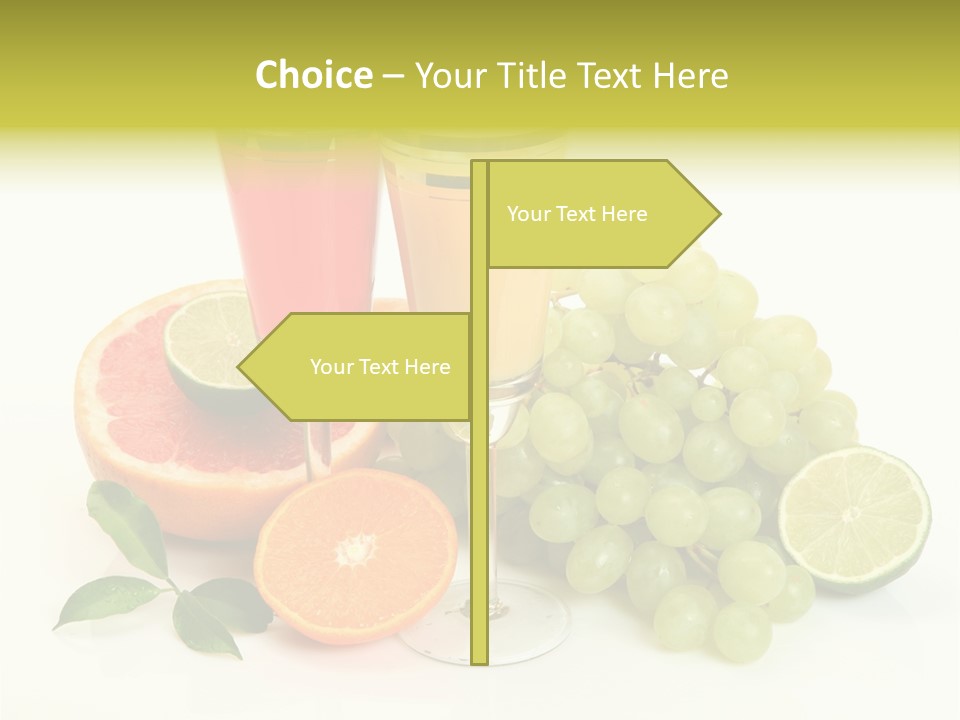 Cluster Grapes Thirst PowerPoint Template