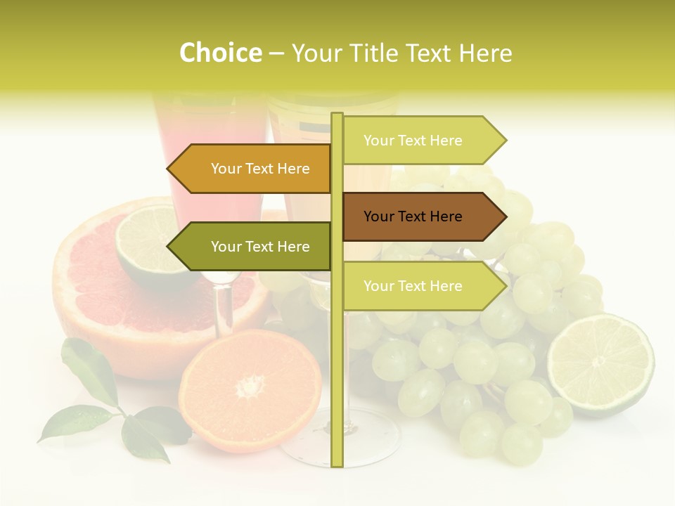 Cluster Grapes Thirst PowerPoint Template