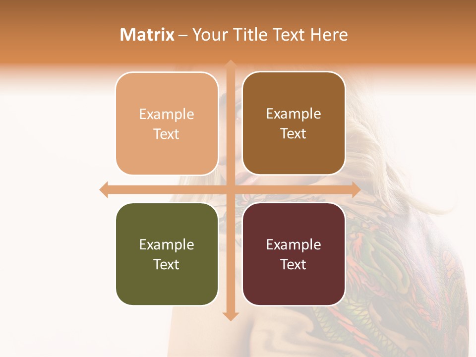 Stylish Tattoo Lady PowerPoint Template