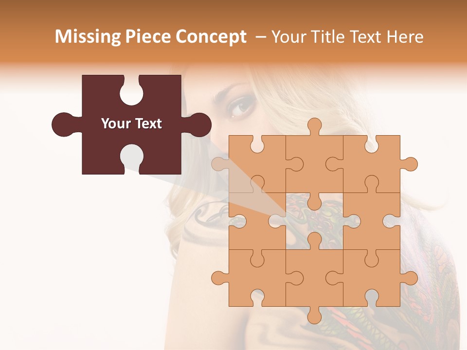 Stylish Tattoo Lady PowerPoint Template