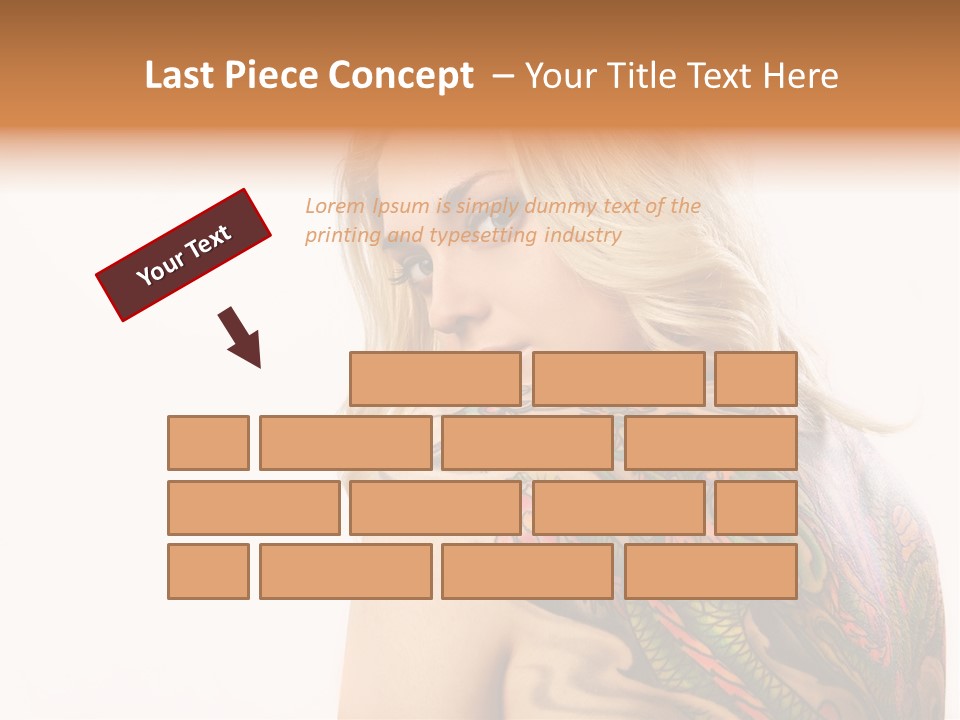 Stylish Tattoo Lady PowerPoint Template