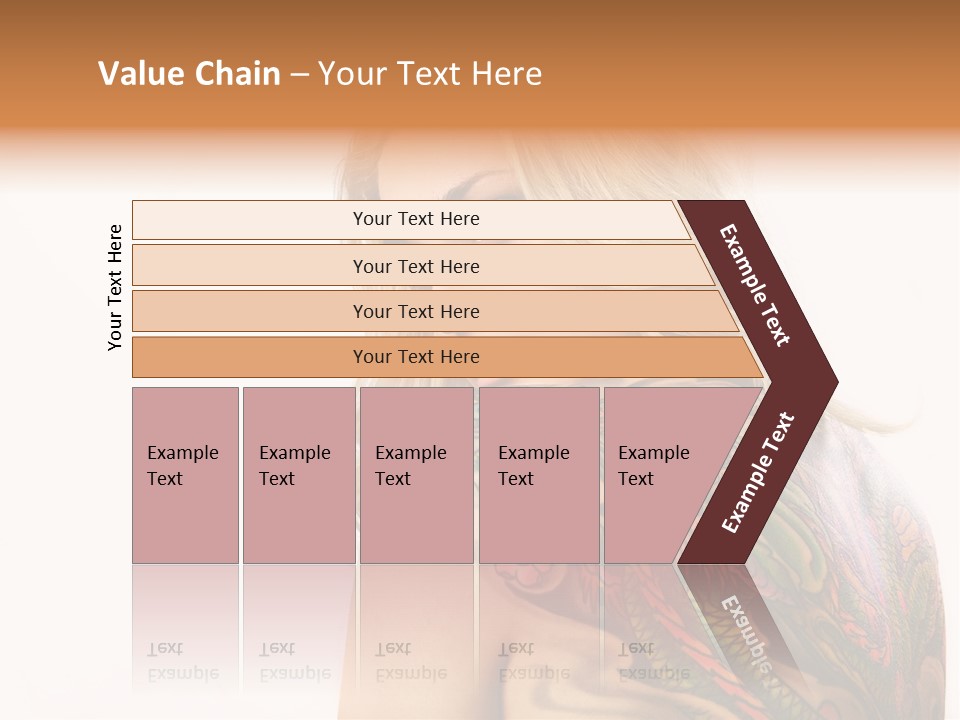 Stylish Tattoo Lady PowerPoint Template