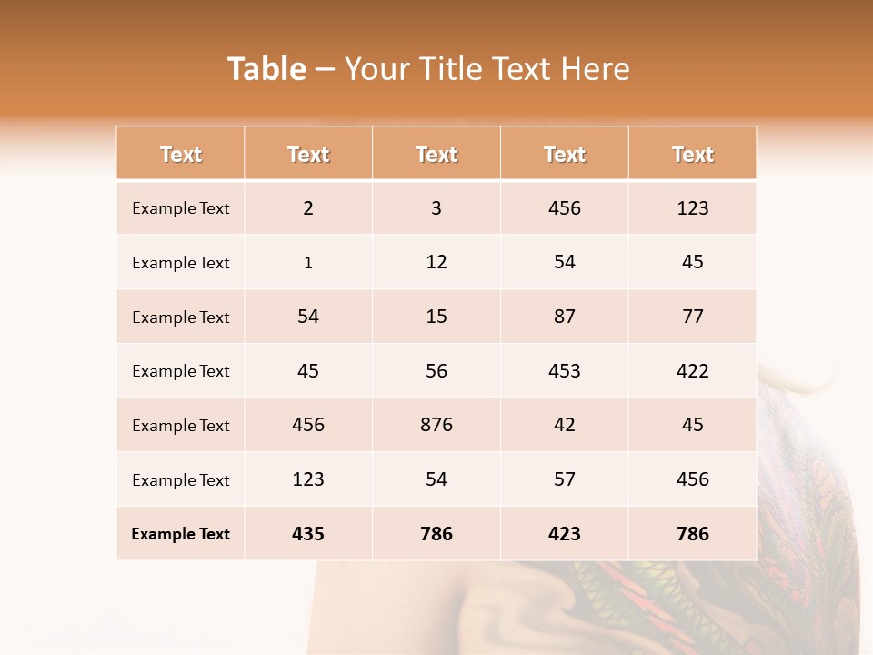 Stylish Tattoo Lady PowerPoint Template