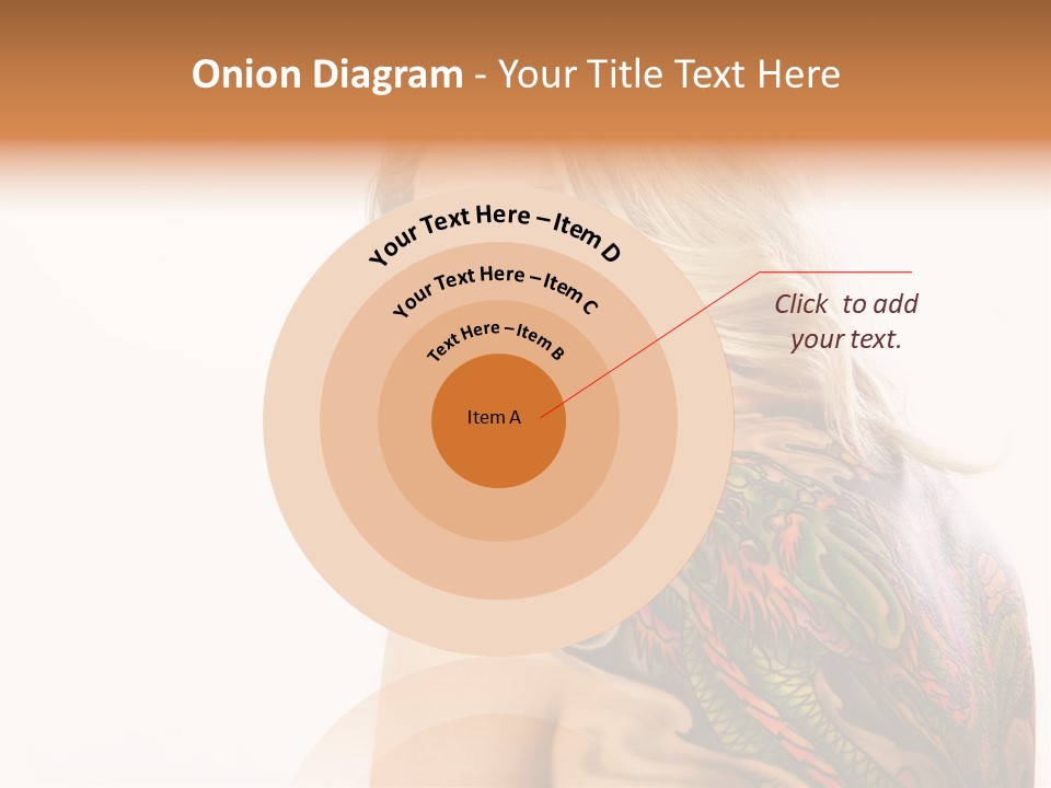 Stylish Tattoo Lady PowerPoint Template