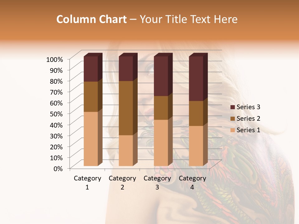 Stylish Tattoo Lady PowerPoint Template