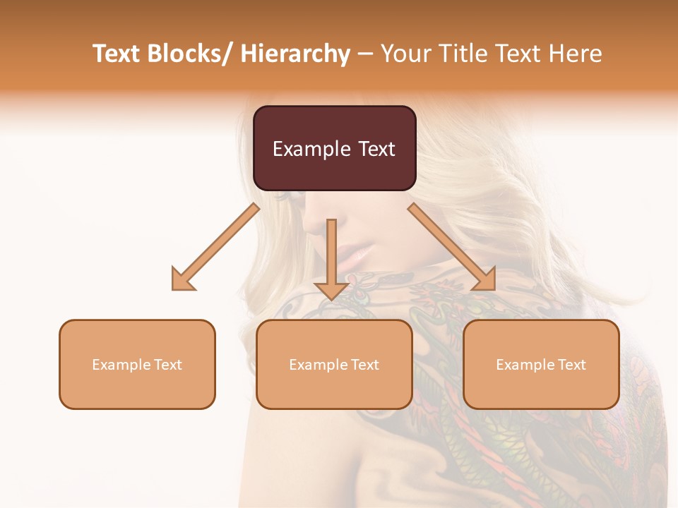 Stylish Tattoo Lady PowerPoint Template