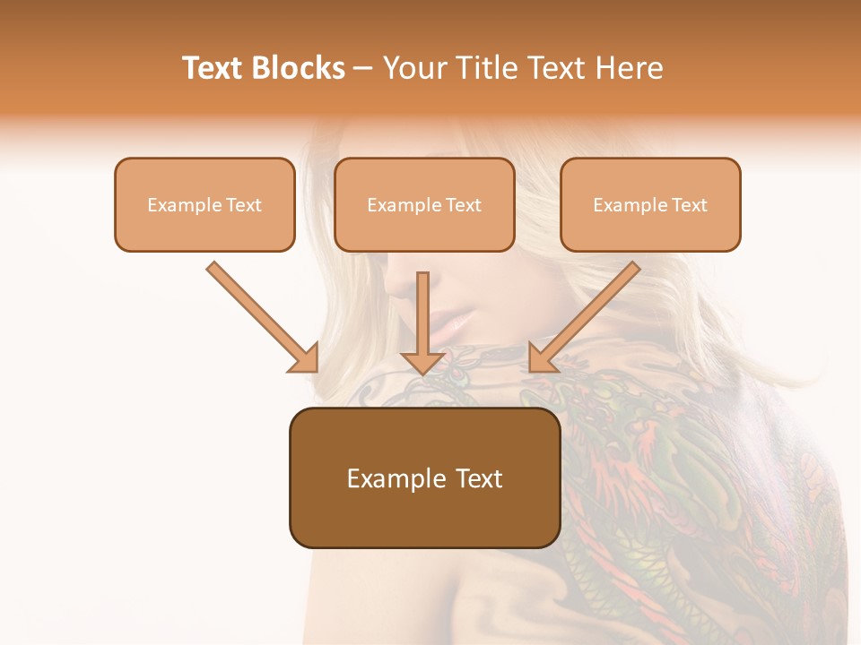 Stylish Tattoo Lady PowerPoint Template