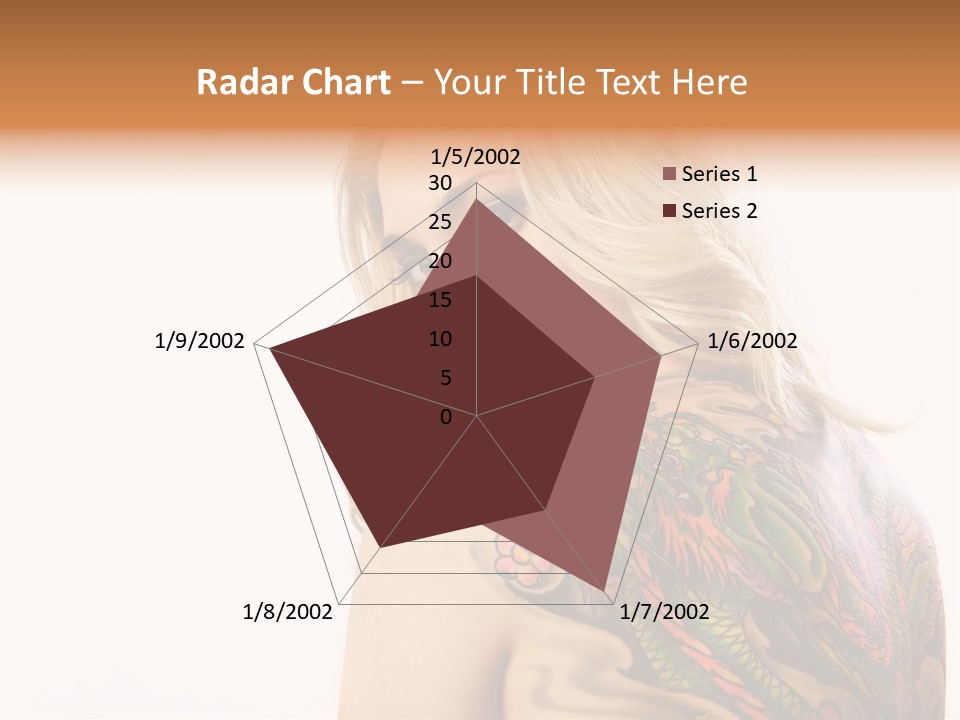 Stylish Tattoo Lady PowerPoint Template