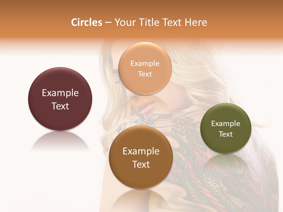 Stylish Tattoo Lady PowerPoint Template