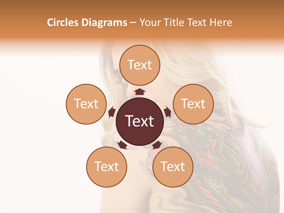 Stylish Tattoo Lady PowerPoint Template